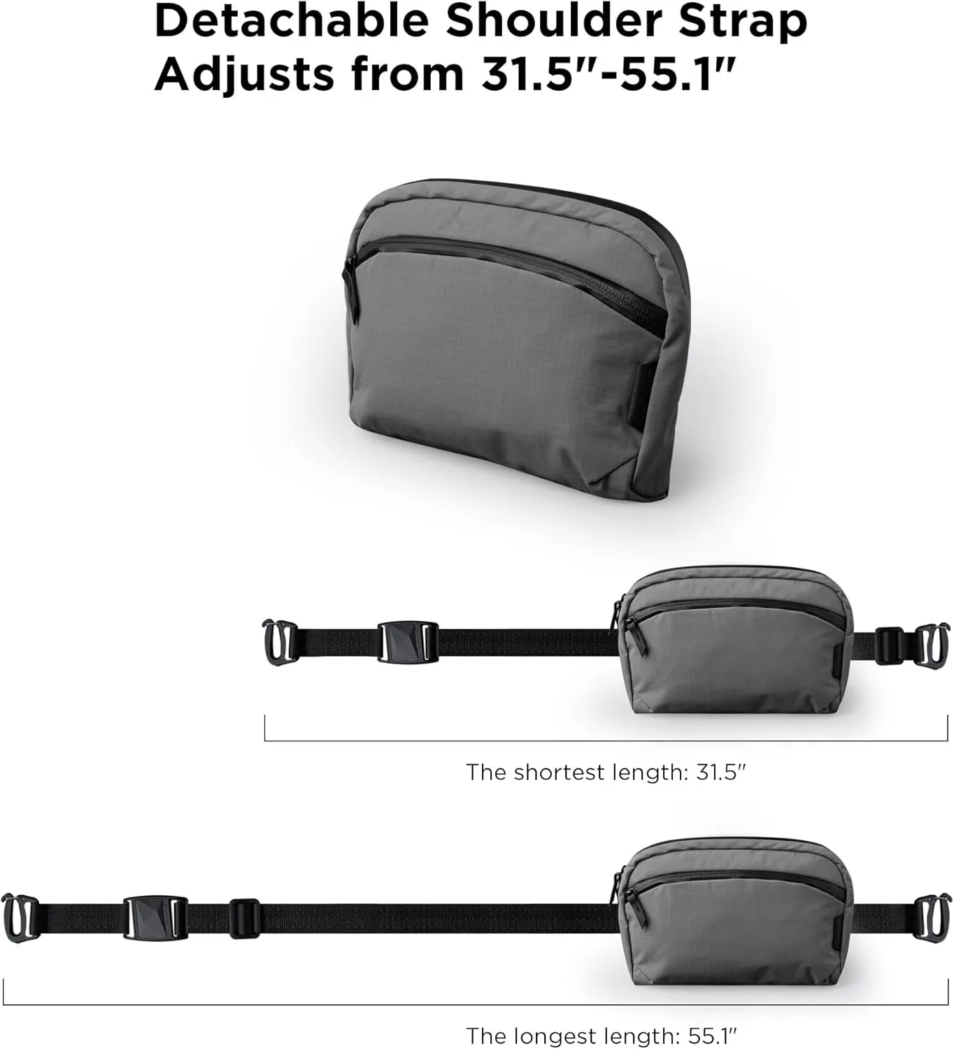 ALPAKA Flight Sling 2L- Crossbody Sling Bag For Men Travel Lightweight,Portable, Packable, with Quick Release Shoulder Strap