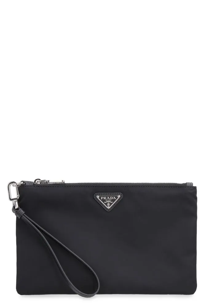 BLACK RE-NYLON ENVELOPE
