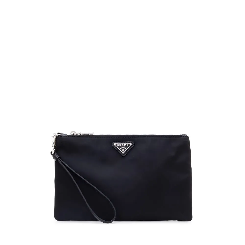 BLACK RE-NYLON ENVELOPE