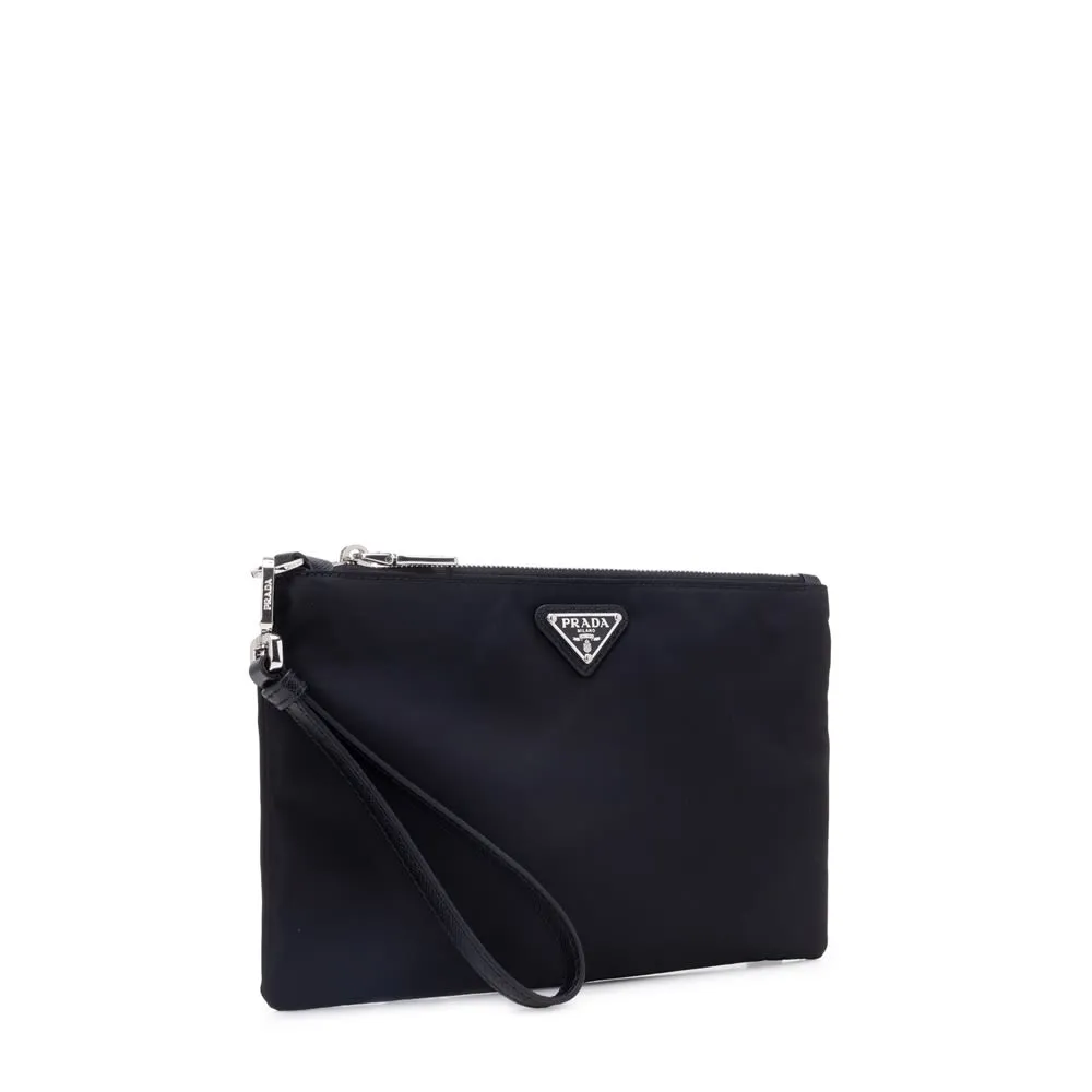 BLACK RE-NYLON ENVELOPE