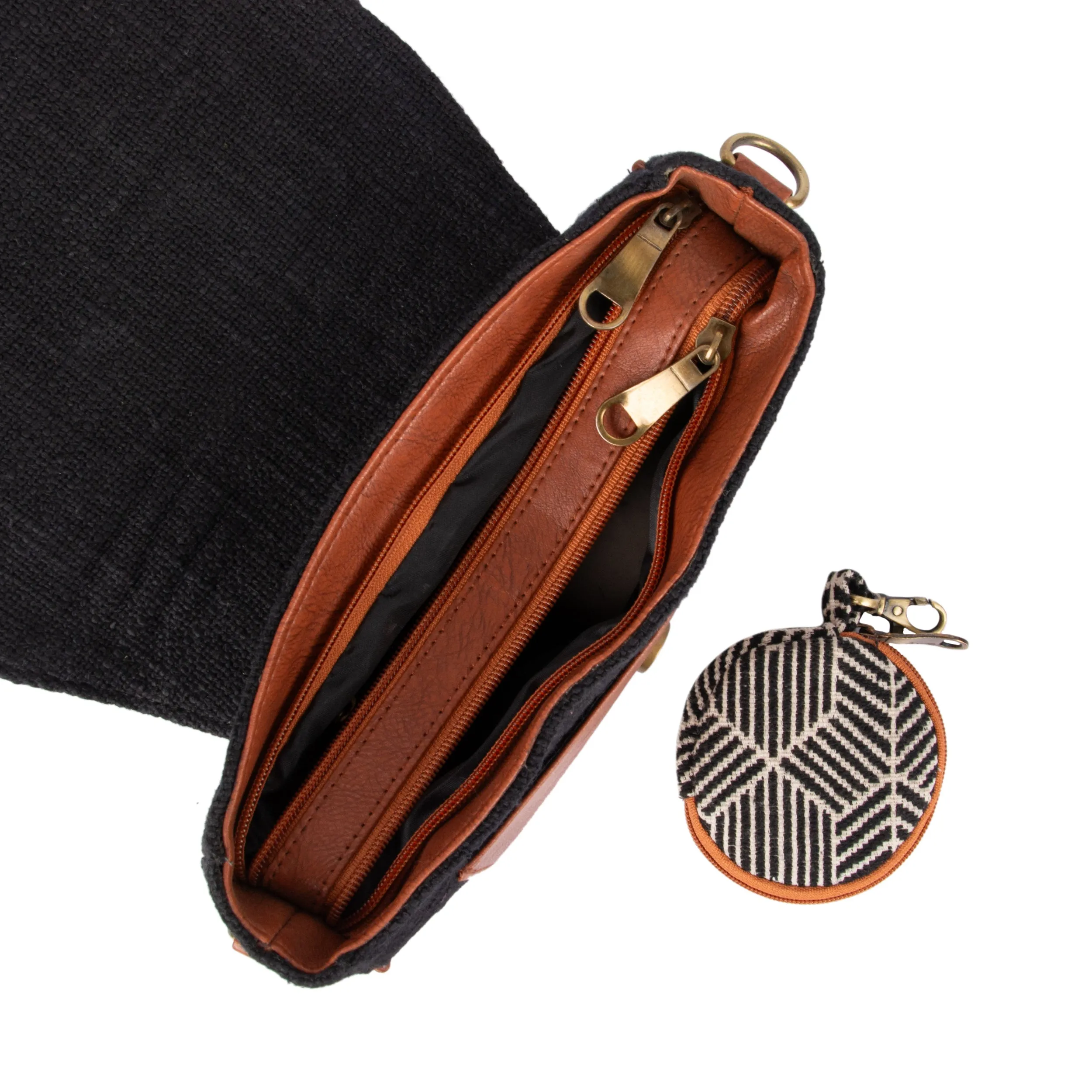 Black Saddle sling bag