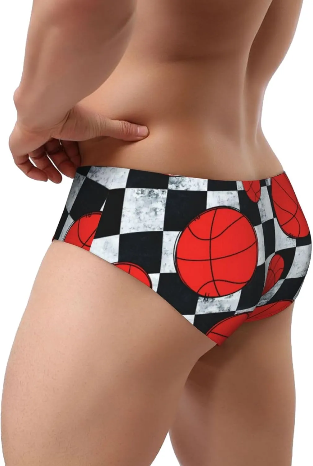 Breast Cancer Awareness Month Men's Triangle Briefs Breathable Stretch Underwear Trunks for Men