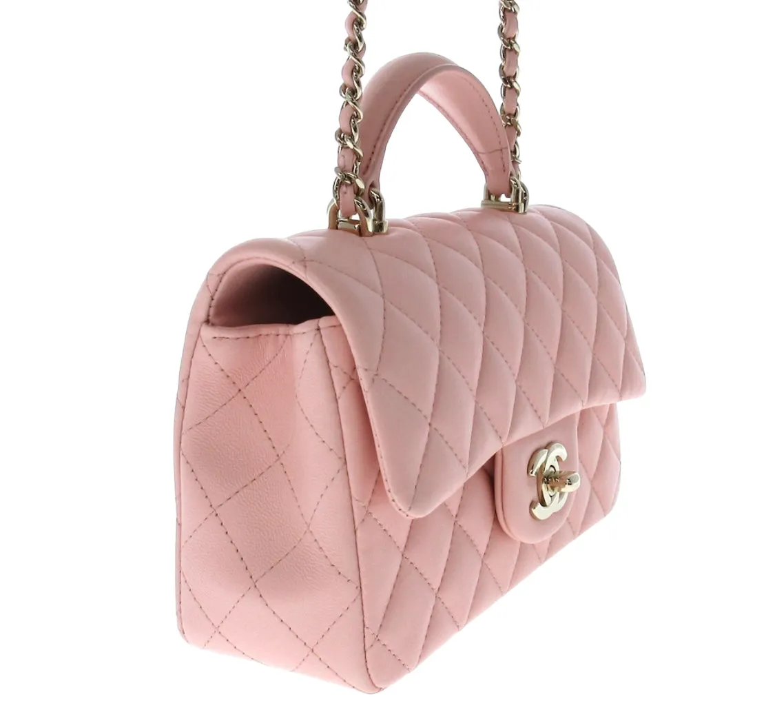 Chanel Mini Top handle Pink bag