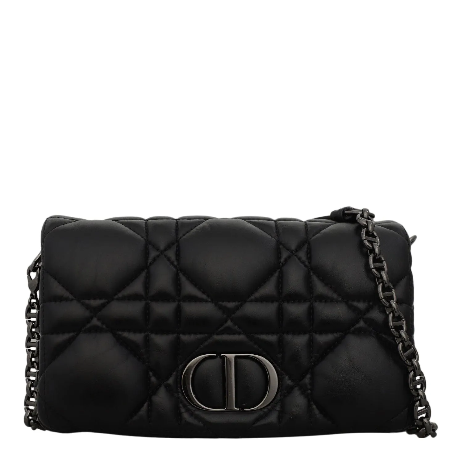 Christian Dior Caro Macrocannage Mini Bag Black 04084B