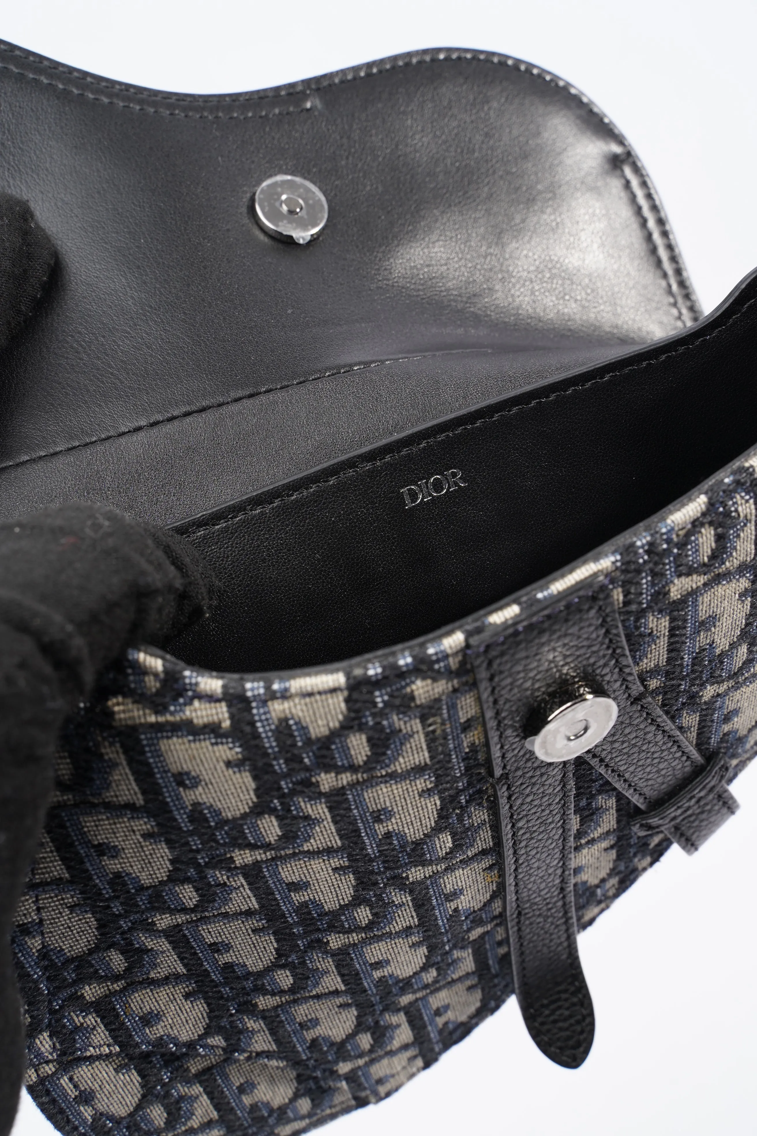 Christian Dior Saddle Belt Bag Oblique Canvas Mini