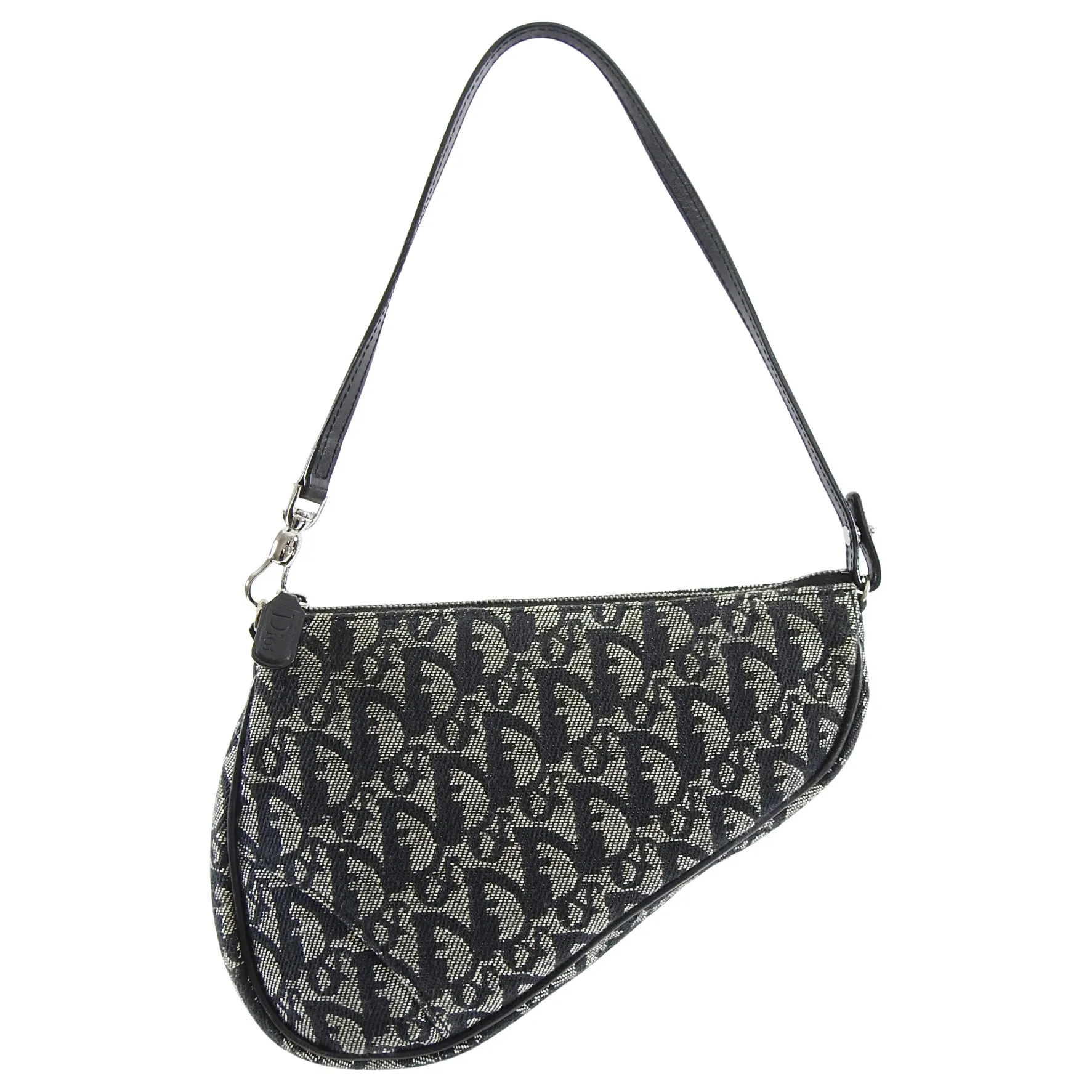 Christian Dior Vintage early 2000's Oblique Monogram Mini Saddle Bag