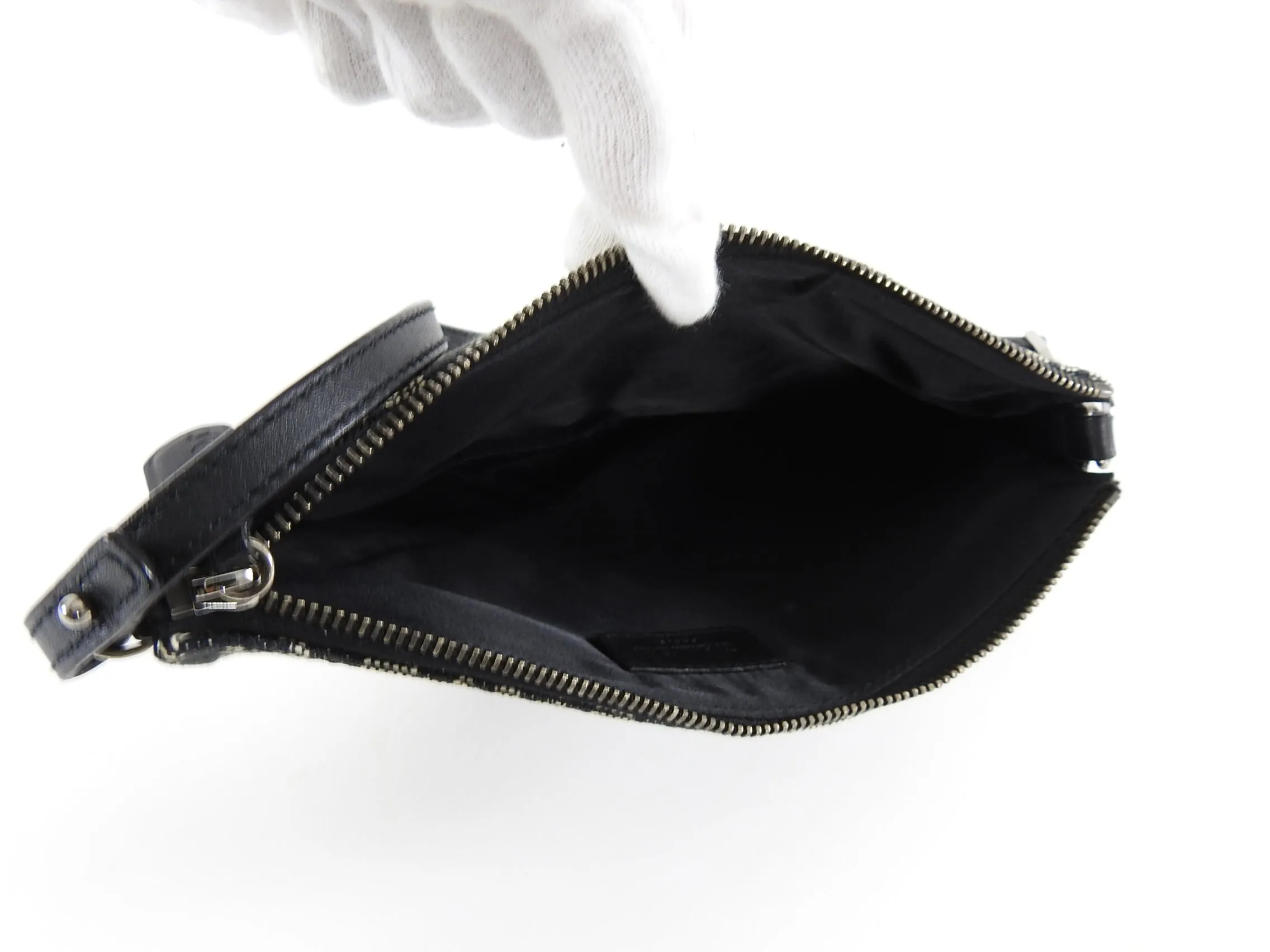 Christian Dior Vintage early 2000's Oblique Monogram Mini Saddle Bag