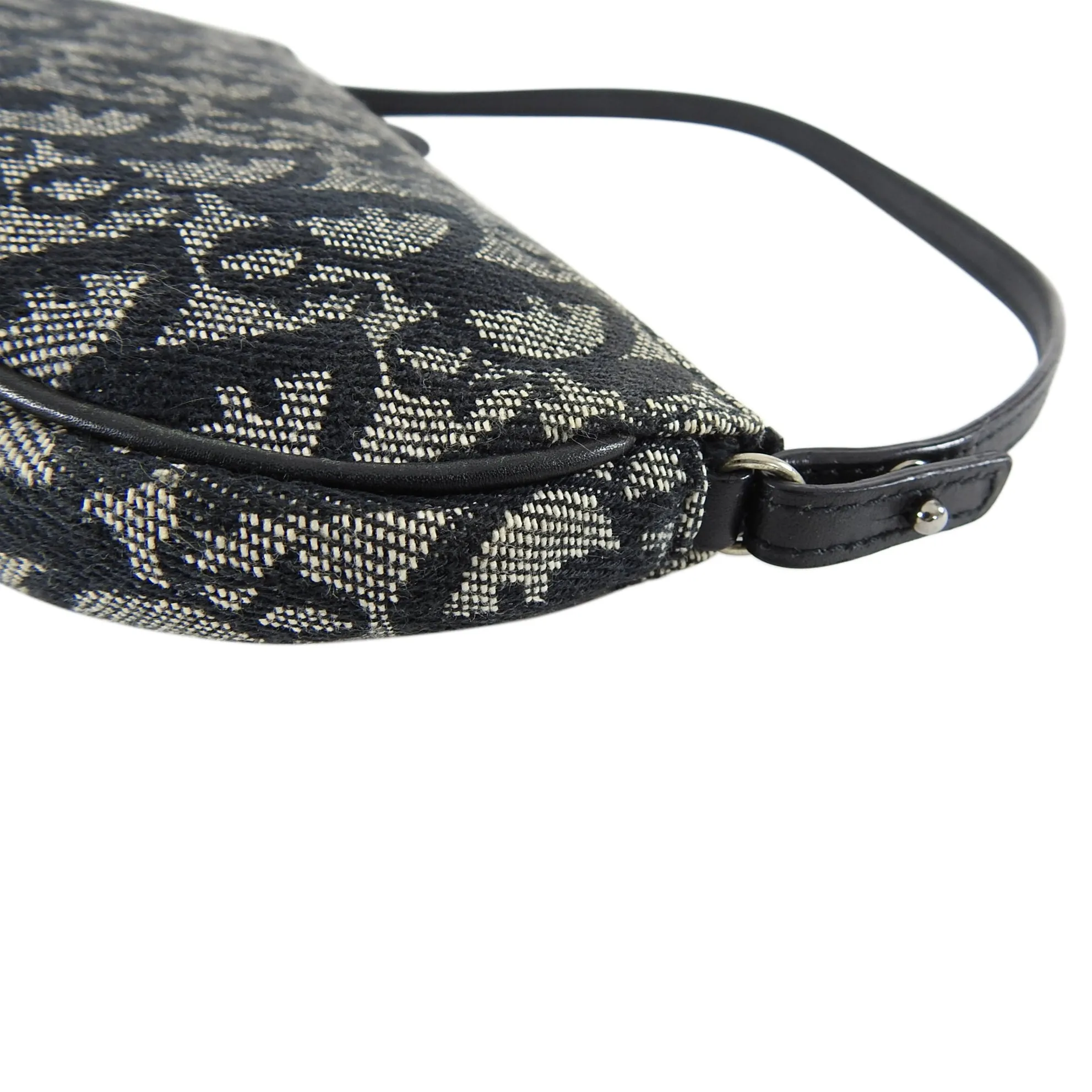 Christian Dior Vintage early 2000's Oblique Monogram Mini Saddle Bag