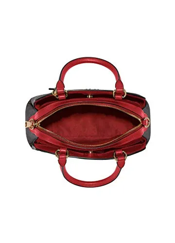 Coach Mini Lillie Carryall In Signature Canvas (IM/Brown 1941 Red)