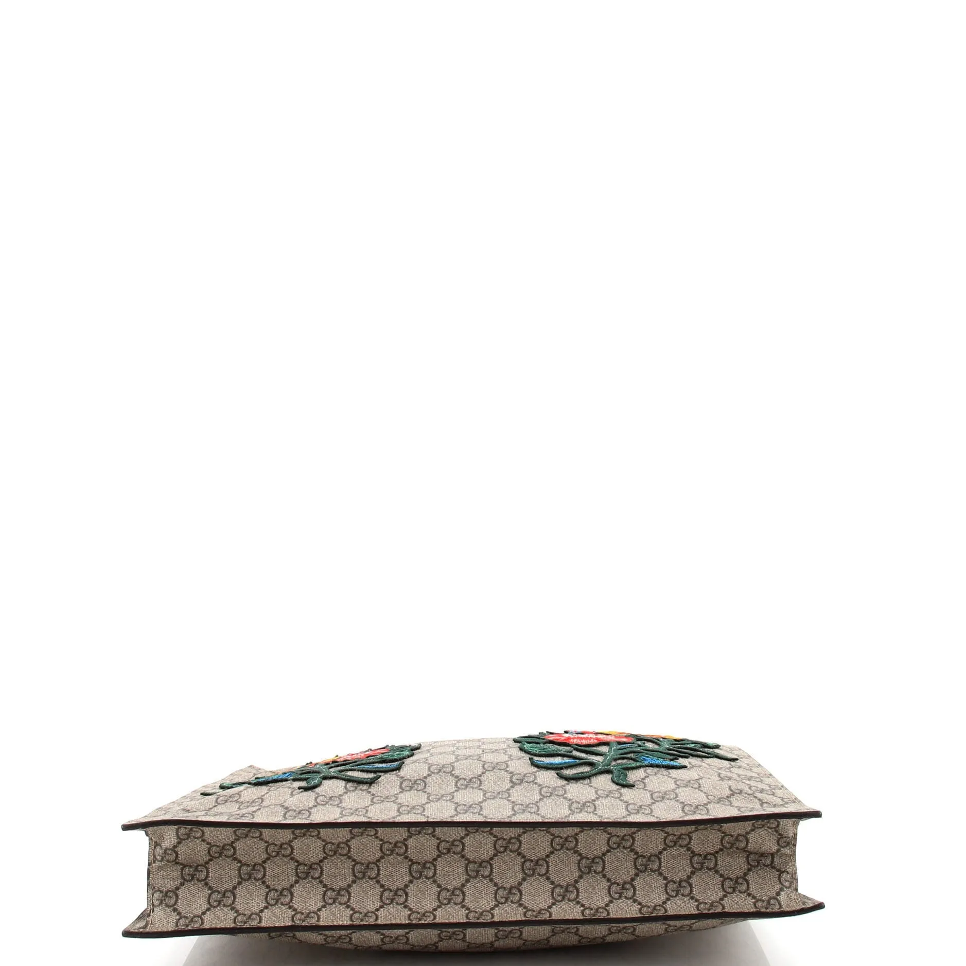 Convertible Soft Open Tote Embroidered GG Coated Canvas Tall