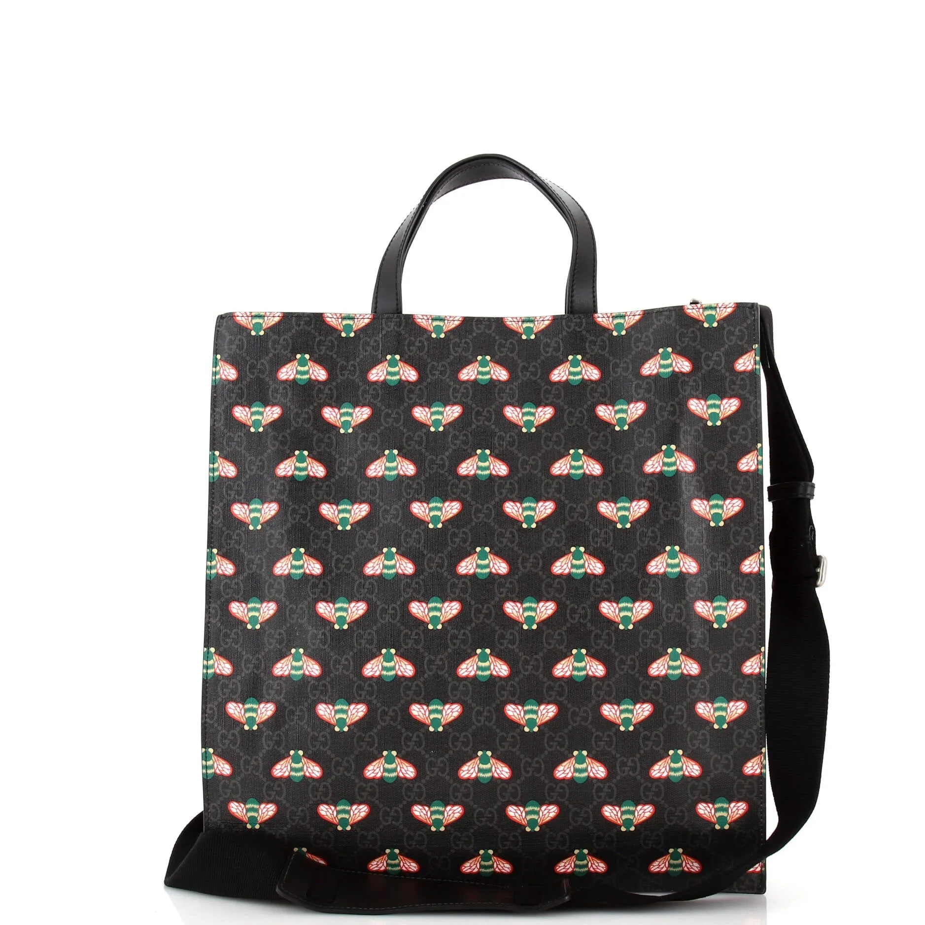 Convertible Soft Open Tote Printed GG Coated Canvas Tall