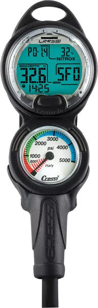 Cressi MC9 Compact Regulator Package w/ Compact Octo, Leonardo C2 OR Mini PD2 OR Mini SPG PSI & GupG Regulator Bag