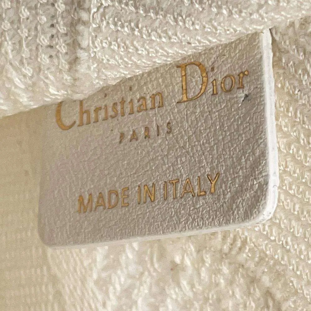 Dior Book tote Ivory Canvas Size Mini