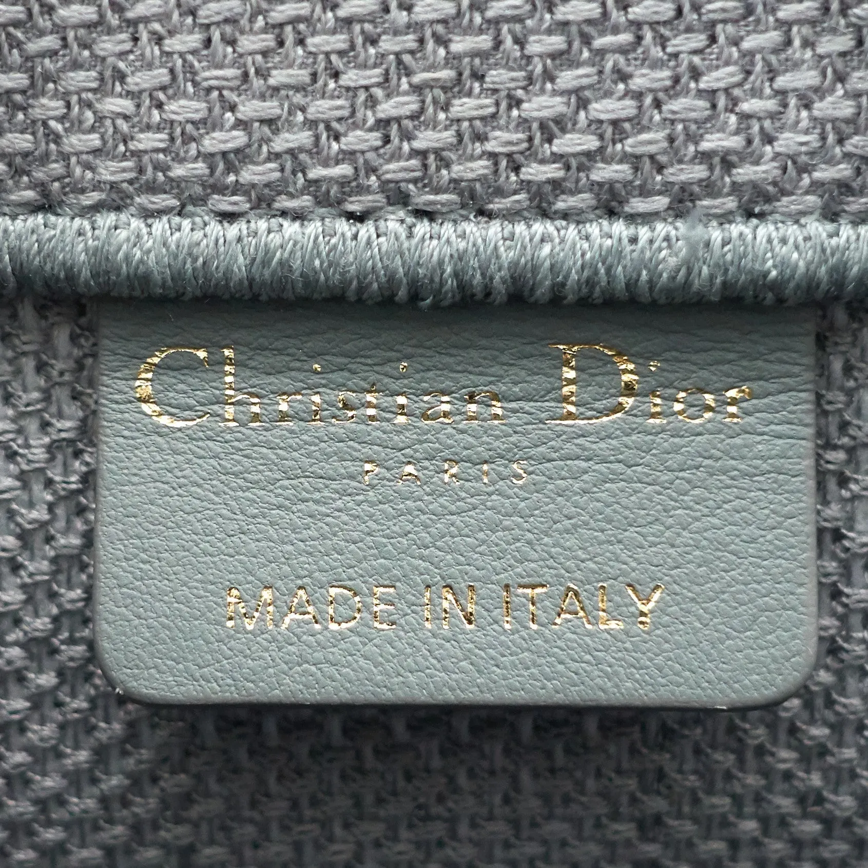 DIOR Book Tote Mini Canvas Phone Bag