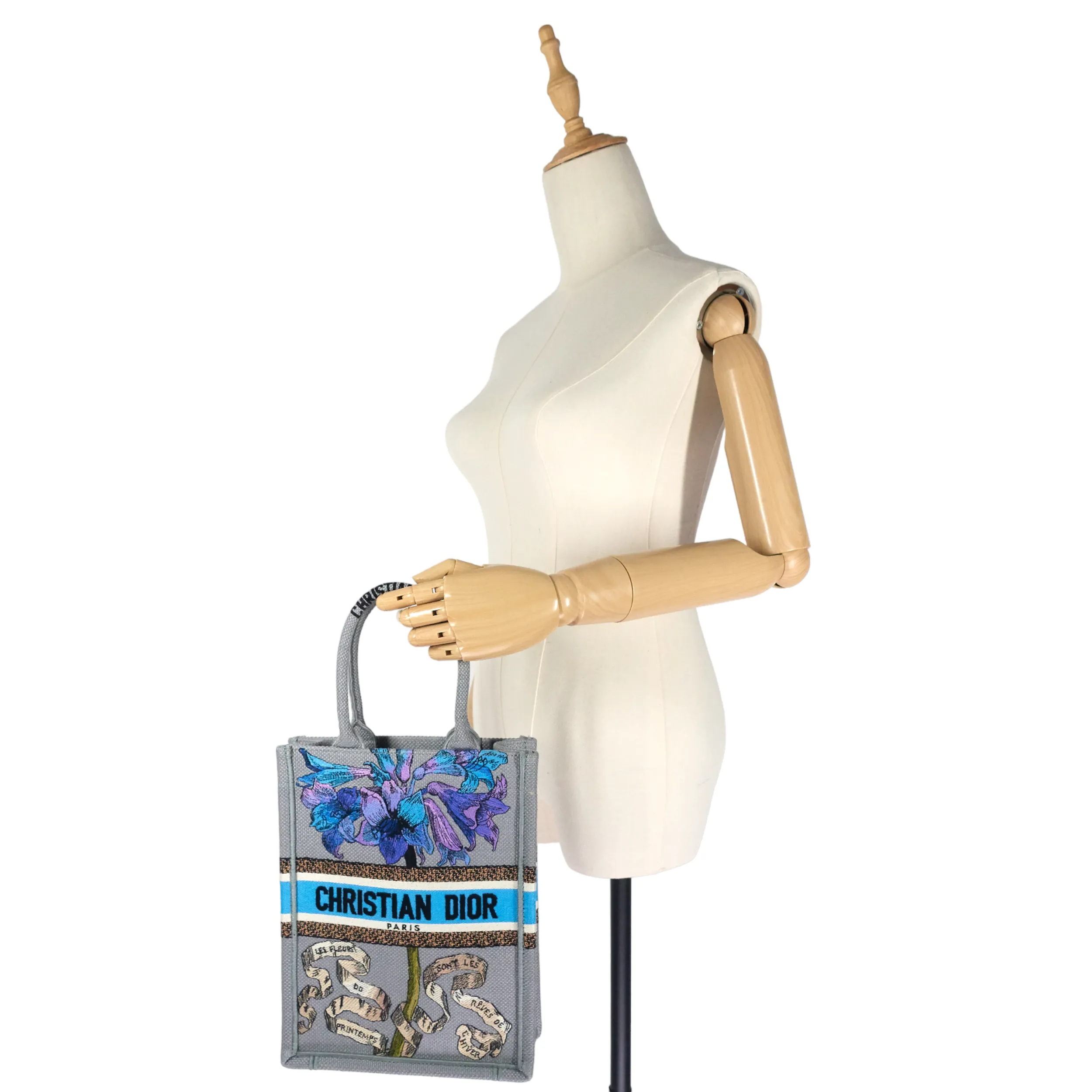 DIOR Book Tote Mini Canvas Phone Bag