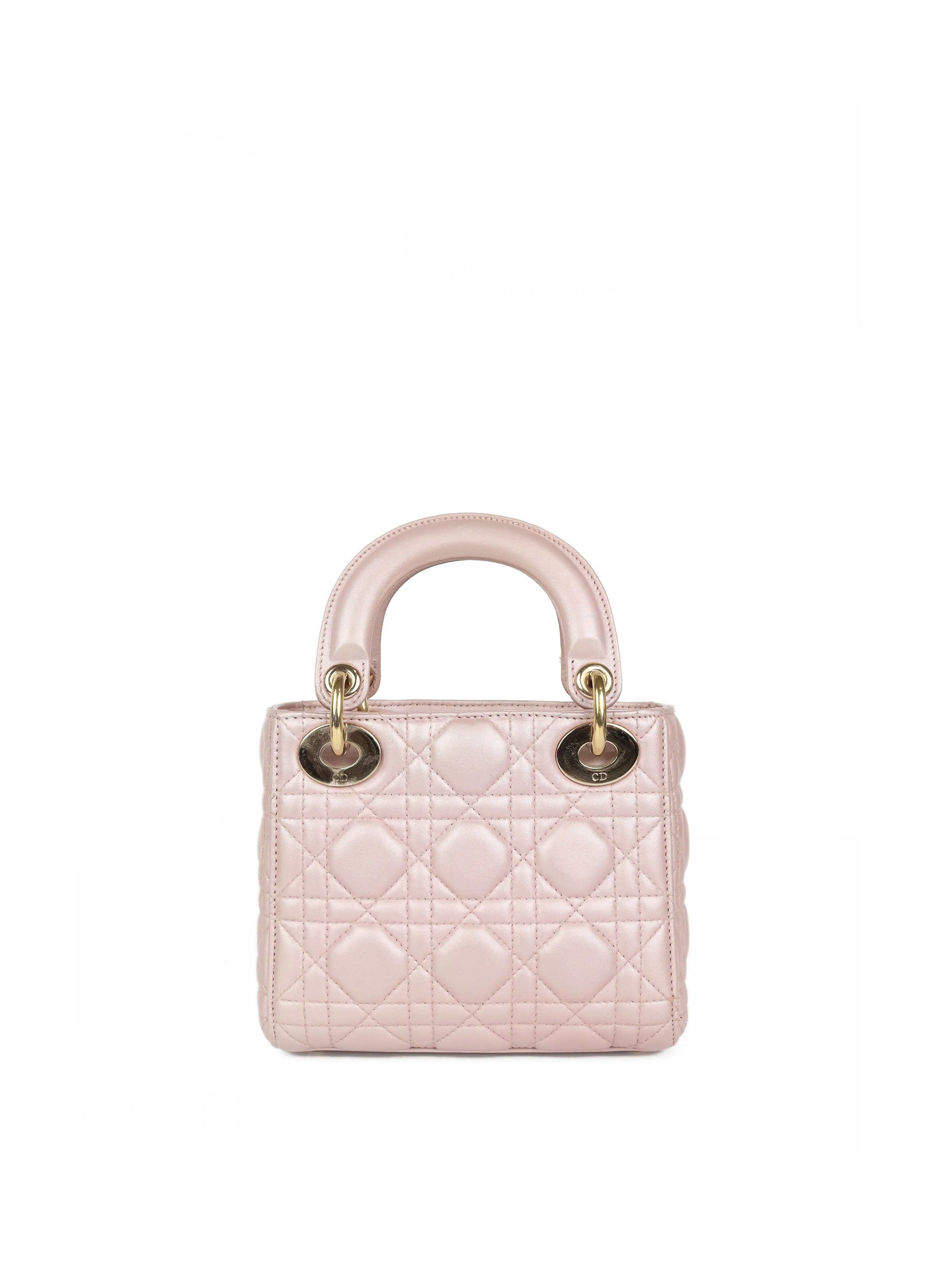 Dior Lotus Pearlescent Cannage Mini Lady Dior