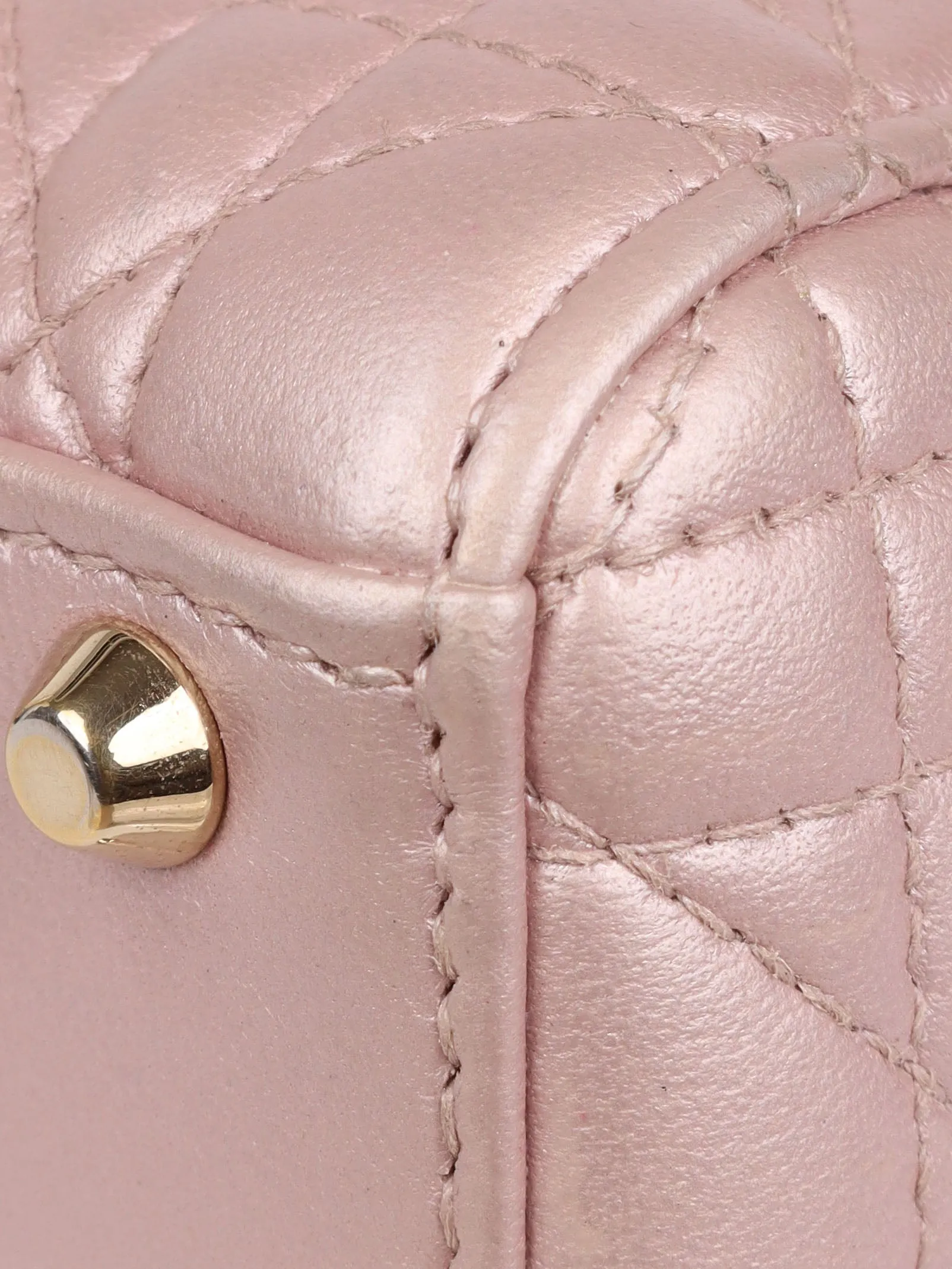 Dior Lotus Pearlescent Cannage Mini Lady Dior