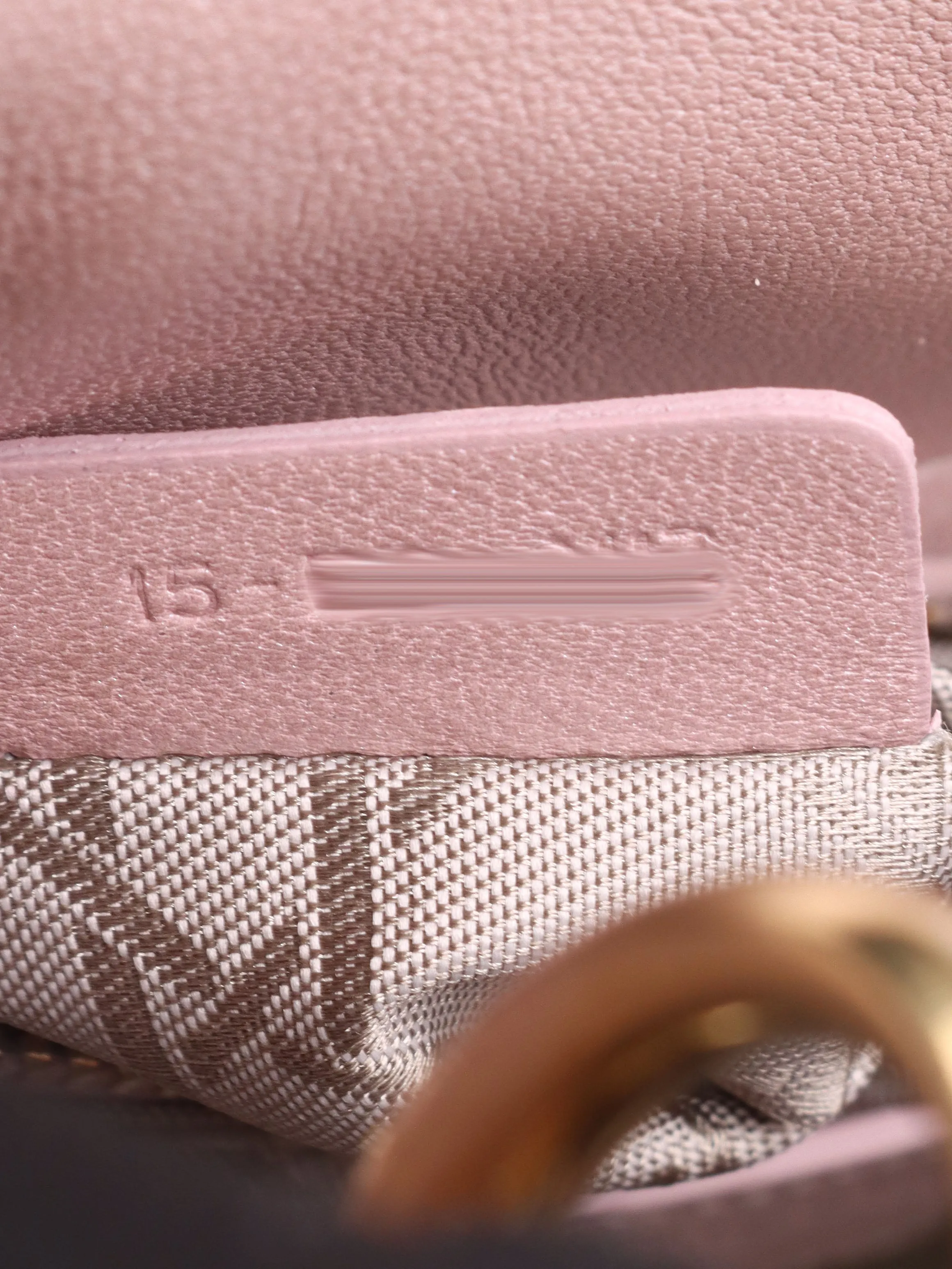 Dior Lotus Pearlescent Cannage Mini Lady Dior