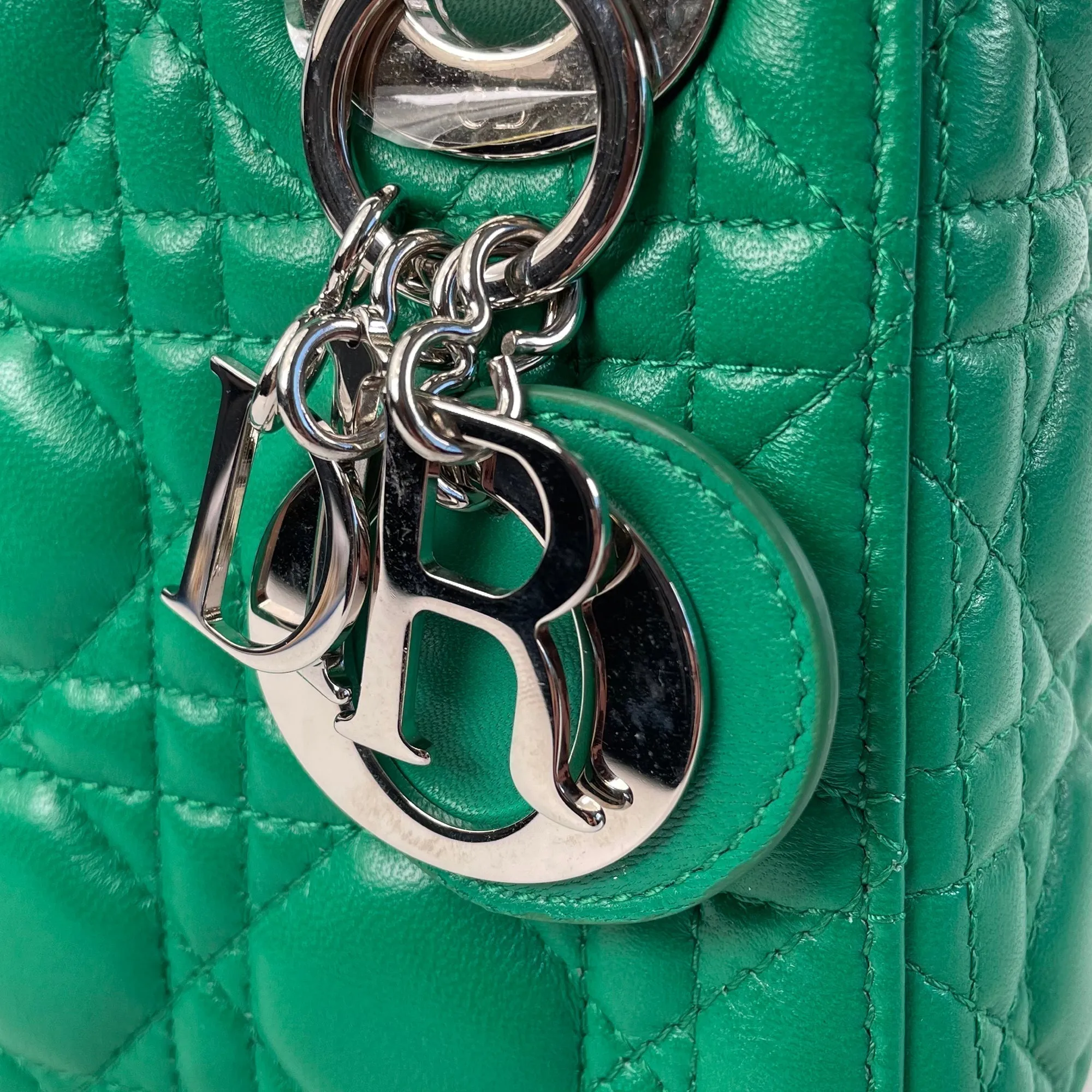 DIORMini Lambskin Cannage Lady  Satchel