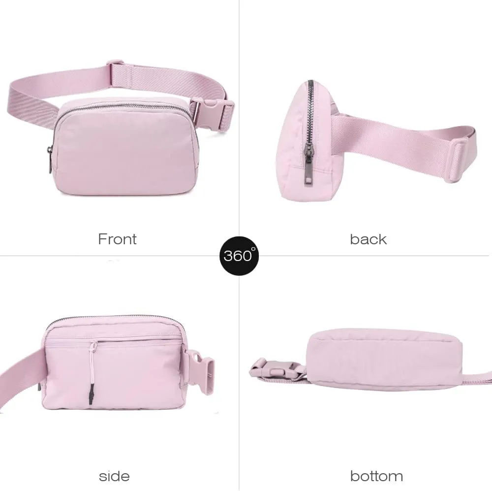 Fanny Belt Bag Waist Pack Crossbody Bags Bum Bag for Running Hiking Travel Workout Adjustable Strap for Women-Lavender