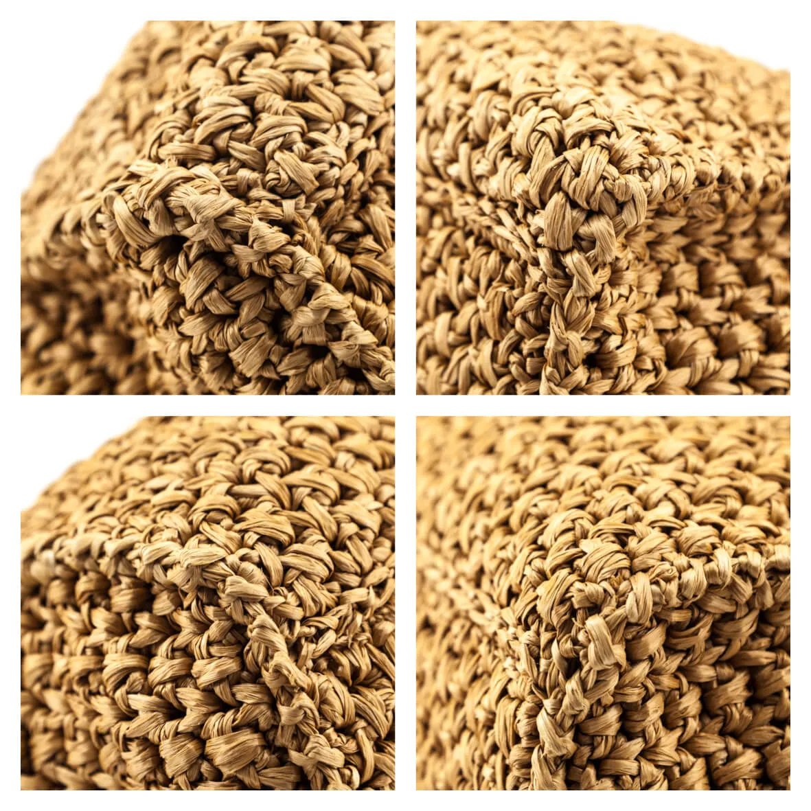 Fendi Beige Raffia & Blue Snakeskin Large Peekaboo Bag