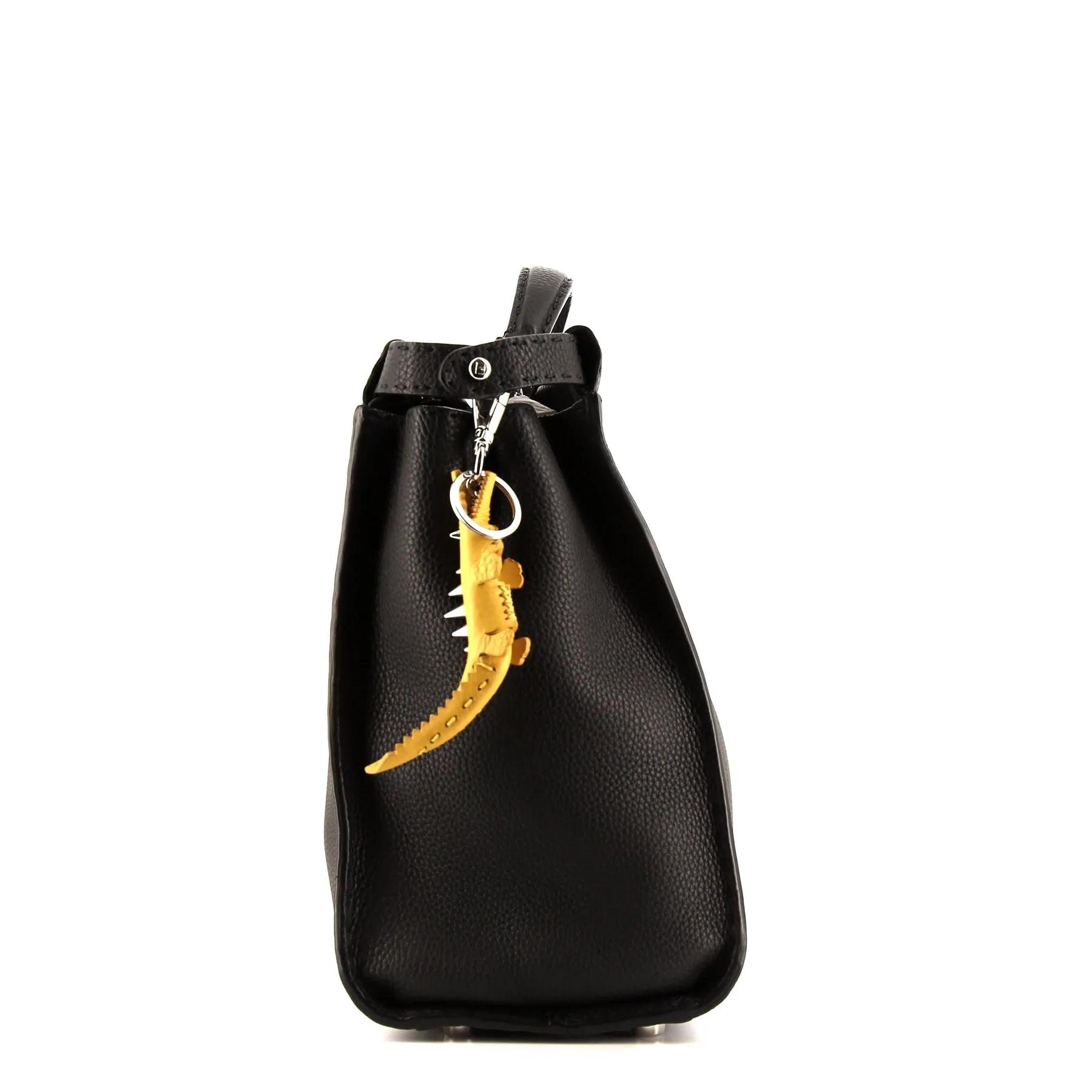 Fendi Peekaboo Selleria large model shoulder bag in black leather