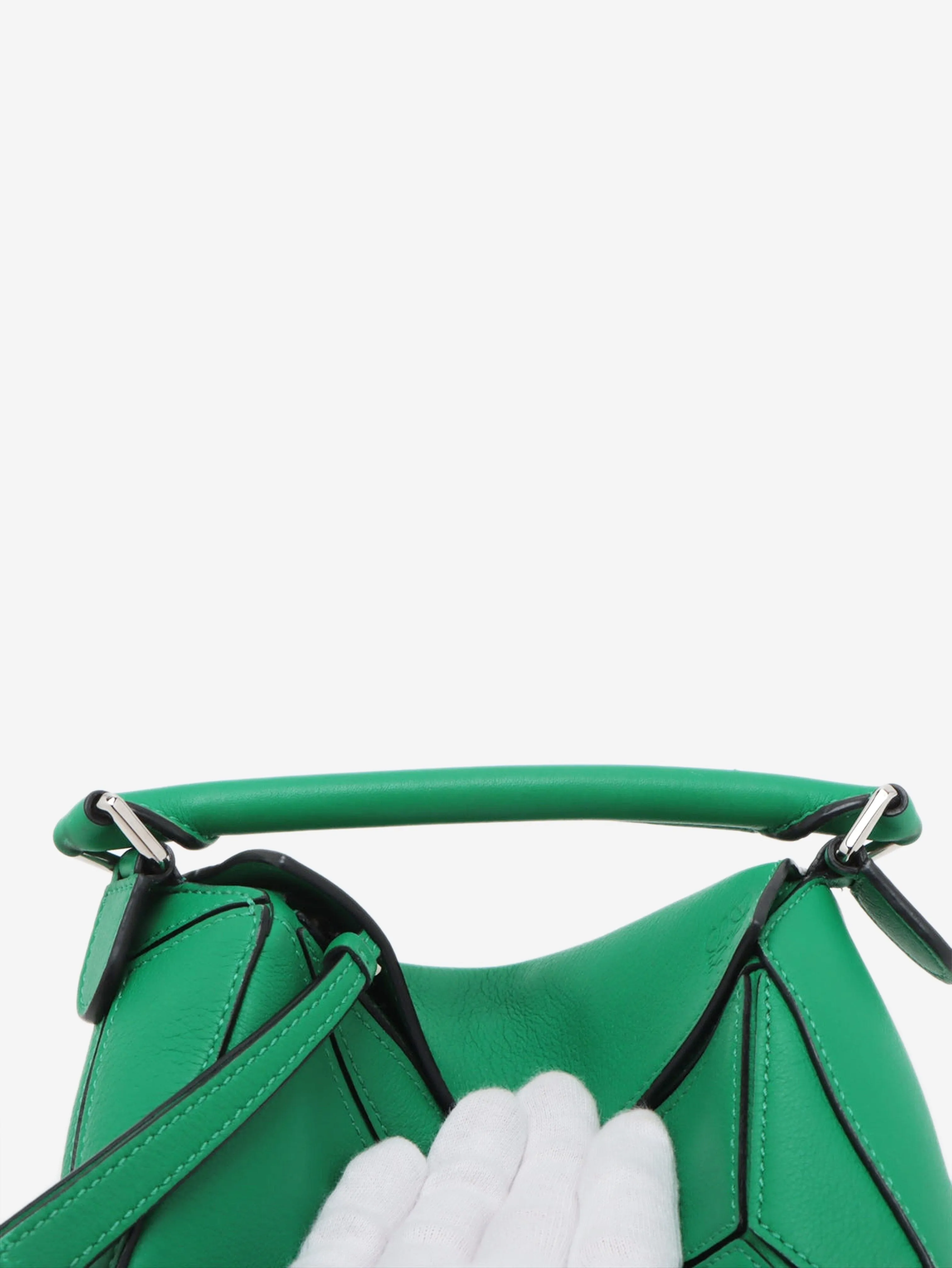 Green mini Puzzle bag