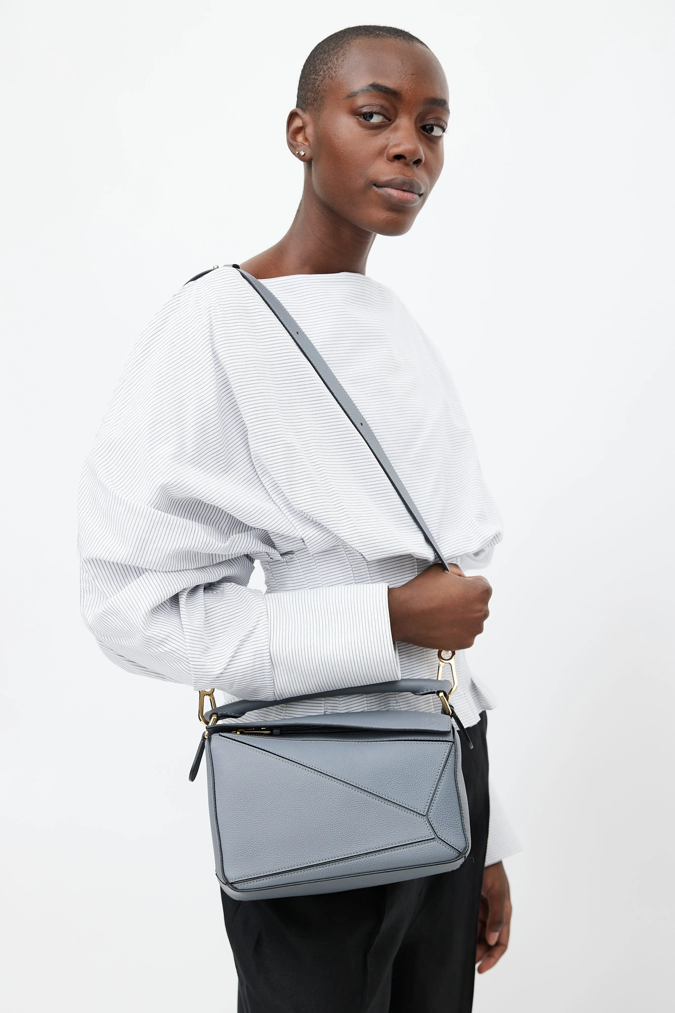 Grey Small Puzzle Bag