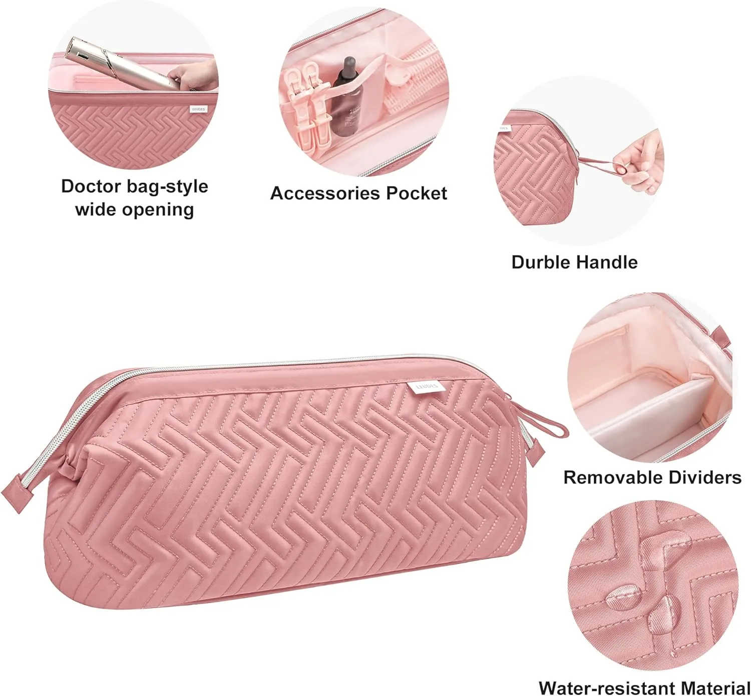 Leudes Hair Tools Travel Bag for Shark Flexstyle Carrying Case Portable Shark Hair Air Wrap Dryer Case Waterproof Dustproof Flat Curling Iron Travel Organizer