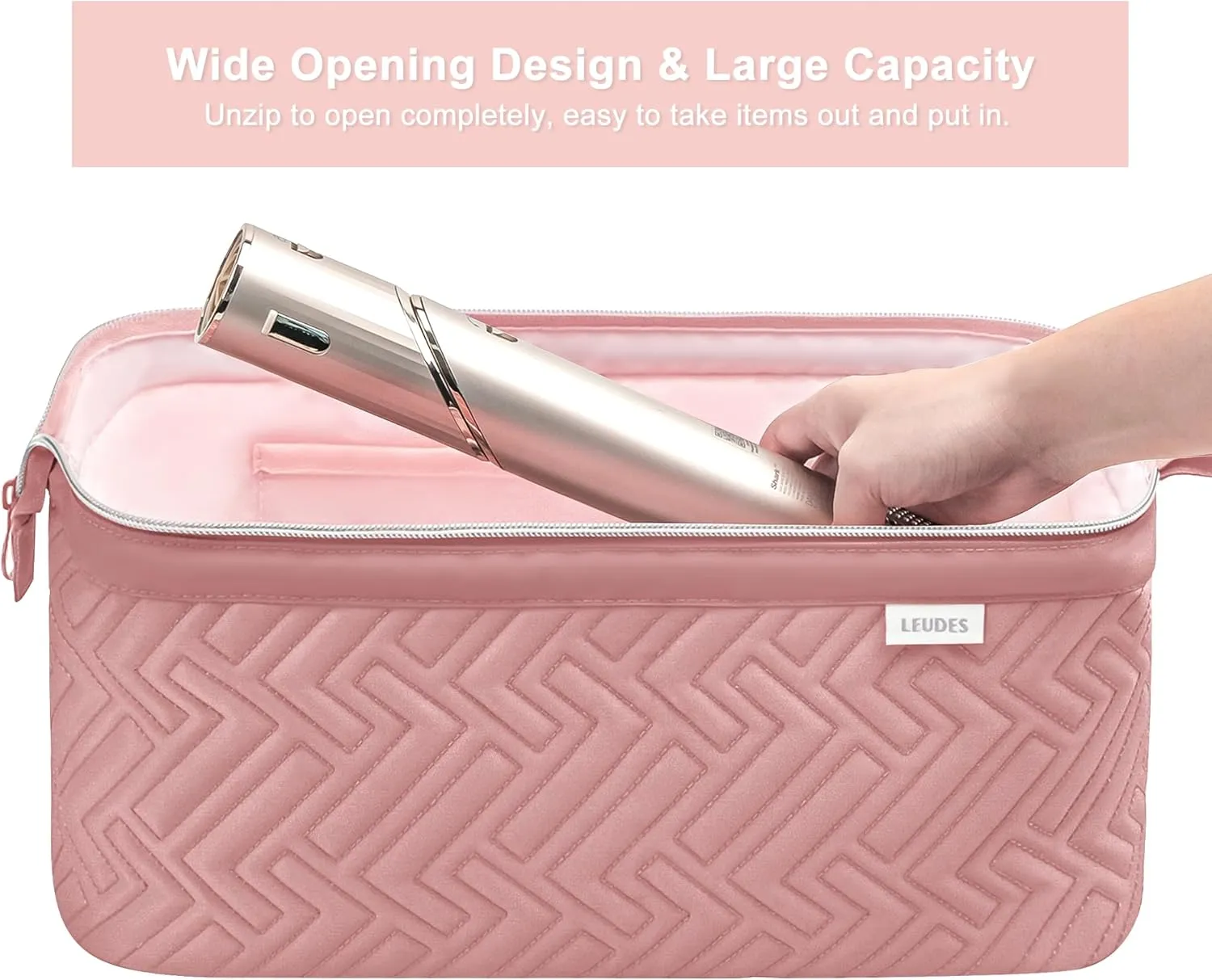Leudes Hair Tools Travel Bag for Shark Flexstyle Carrying Case Portable Shark Hair Air Wrap Dryer Case Waterproof Dustproof Flat Curling Iron Travel Organizer