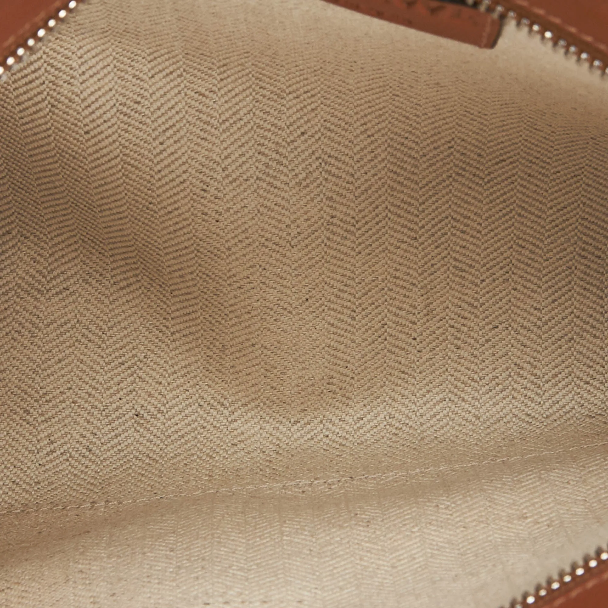 LOEWE CARAMEL LEATHER PUZZLE CLUTCH BAG