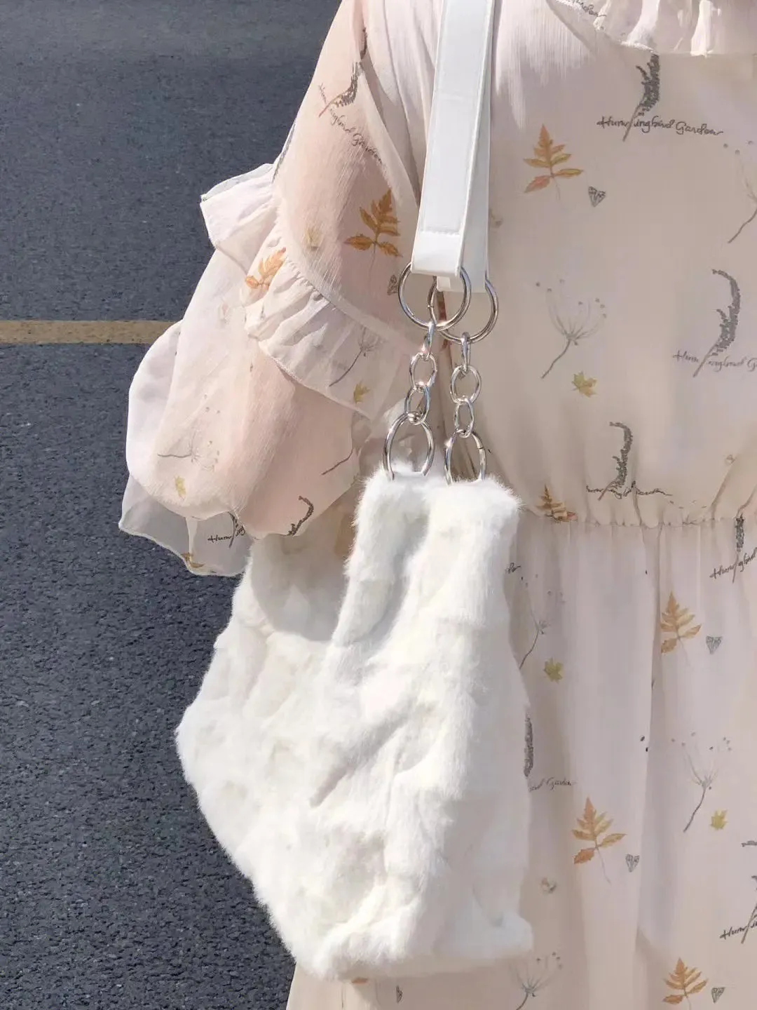 Love Heart Soft Plush Shoulder Bag