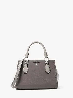 MK Marilyn Small Color-Block Saffiano Leather Crossbody Bag - Grey - Michael Kors