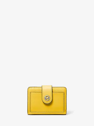 MK Mercer Small Leather Wallet - Yellow - Michael Kors