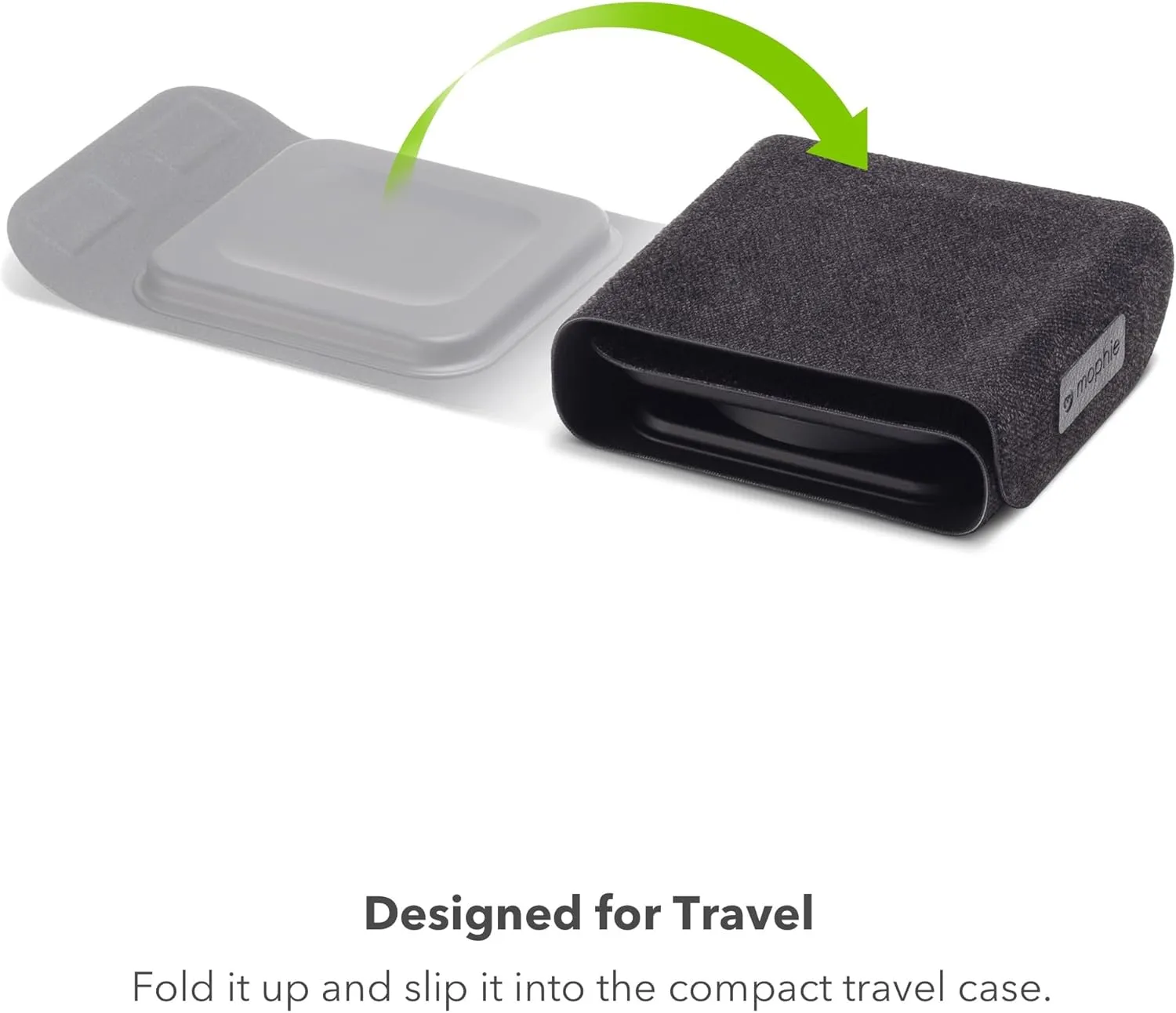 Mophie 3-in-1 Travel Charger v2 with MagSafe - Portable Wireless Charging Hub, Compatible with Apple Devices, iPhone 16/15/14/13/12, Apple Watch Series 10 to 1 & Ultra, AirPods Pro/3rd Gen, Black