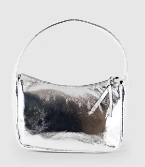 NARINA Large Soft Bag in Silver Crush