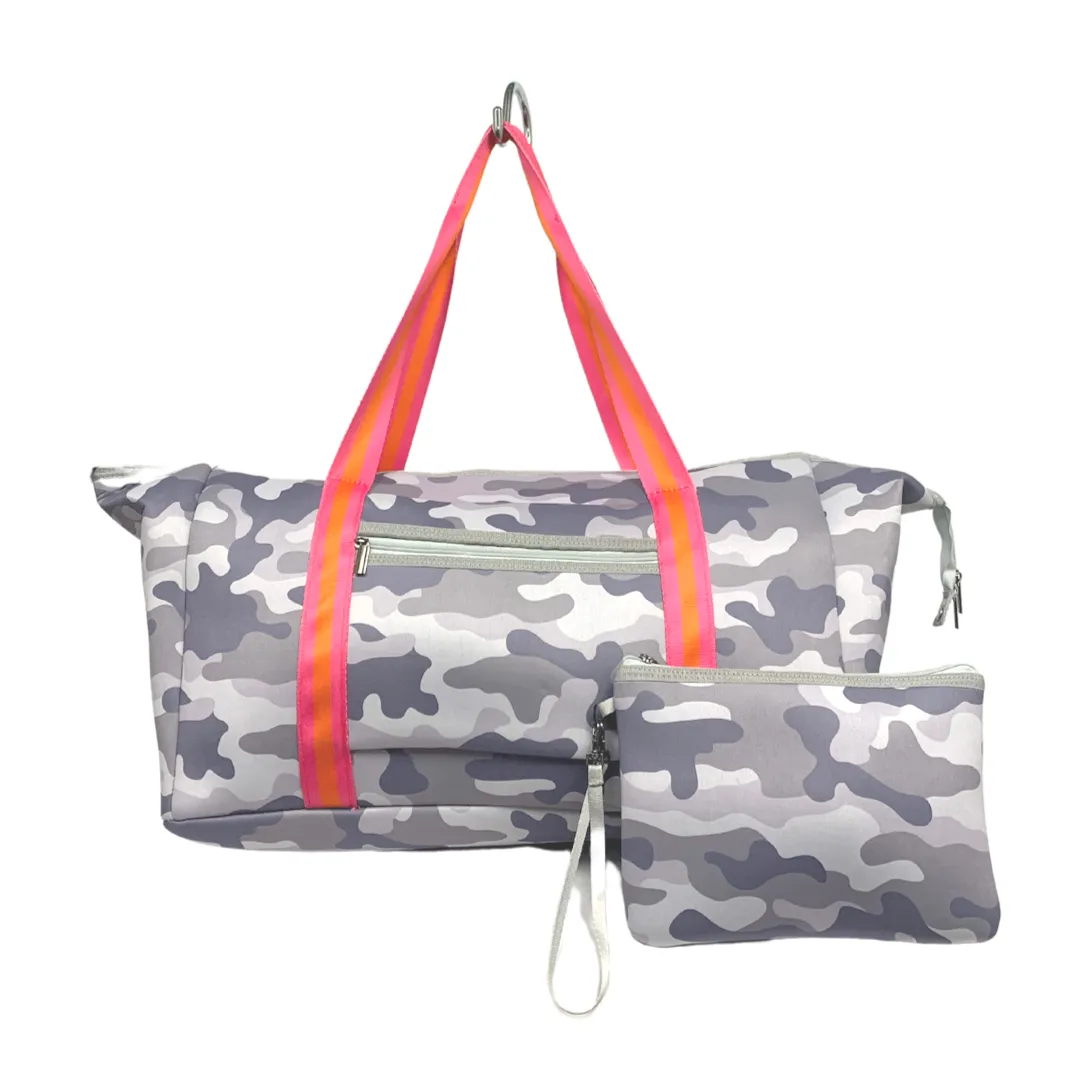 NP-6503DB Neoprene Duffle Bag Gray Camo