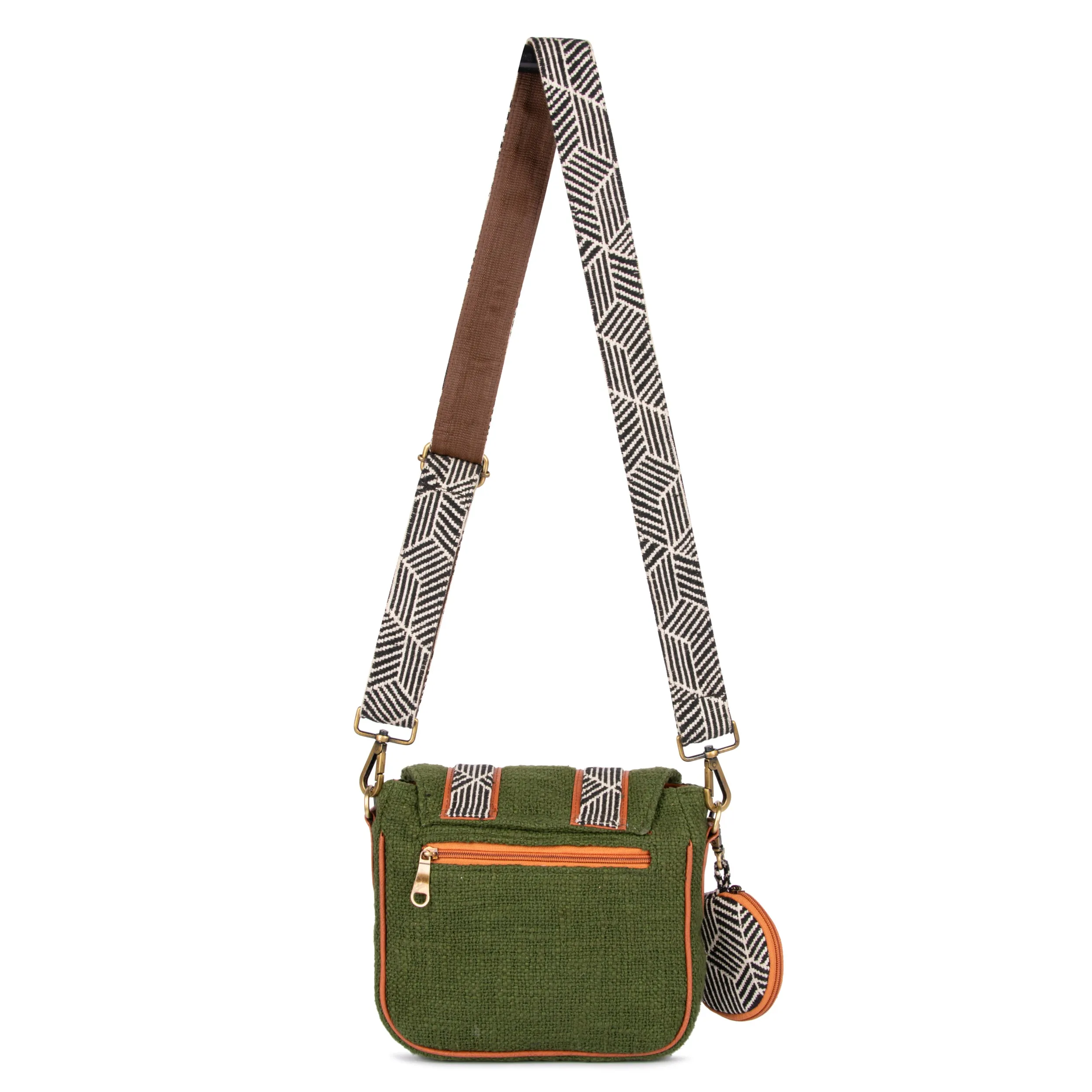 Olive Saddle sling bag