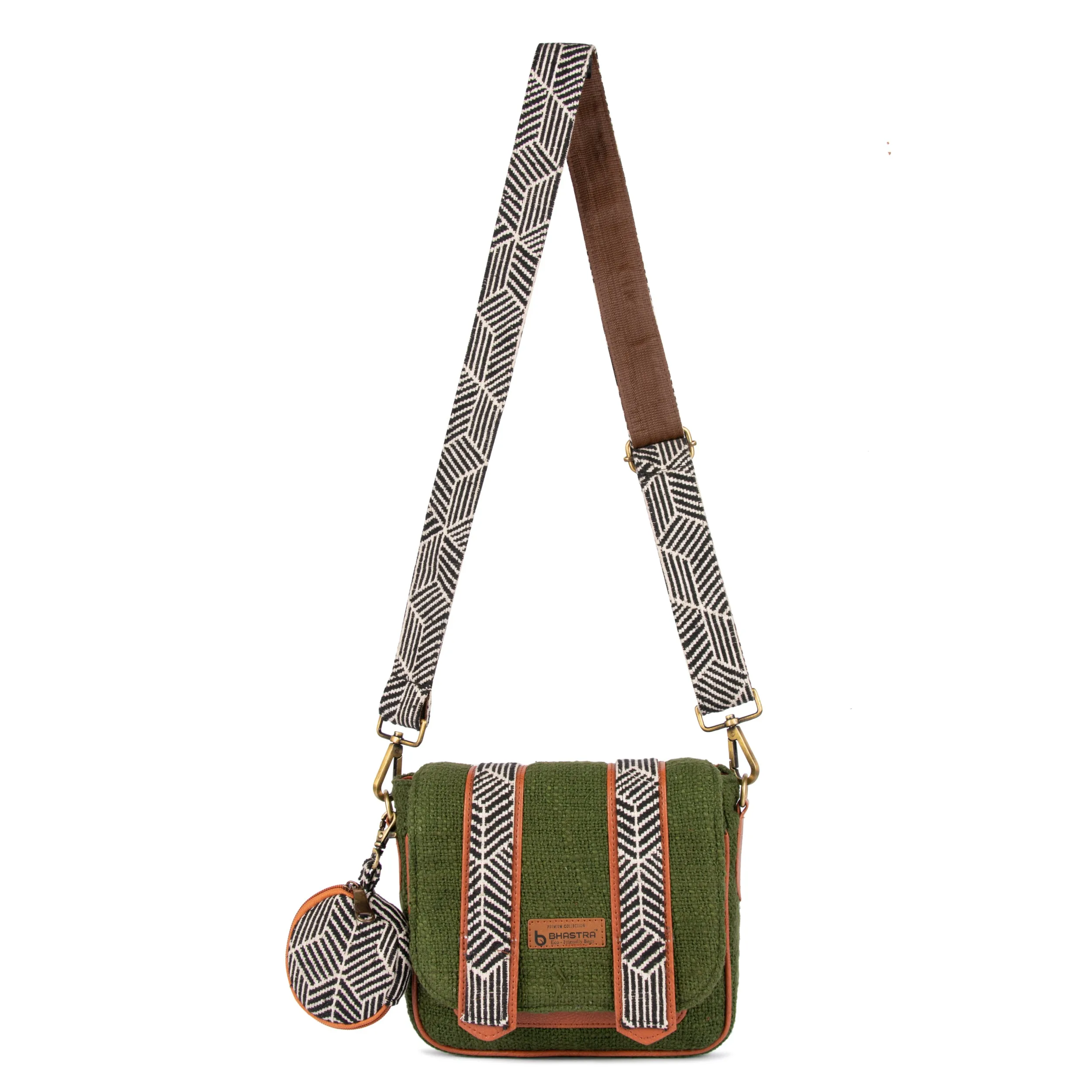 Olive Saddle sling bag