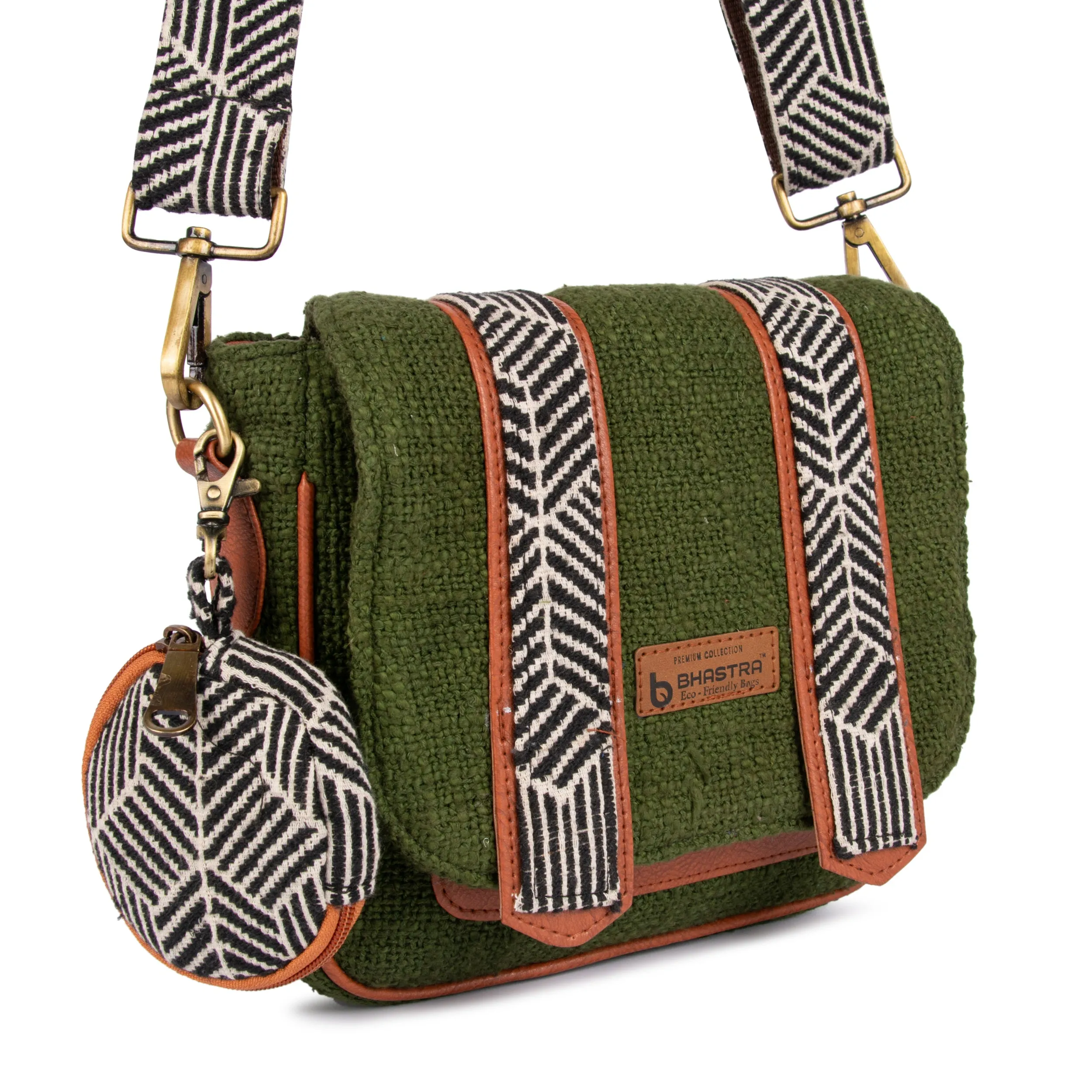 Olive Saddle sling bag