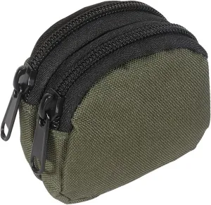 Outdoor EDC Pouch Admin Pouch mini Molle Pouches,Double Zipper EDC Pocket Organizer can be Worn on The Belt