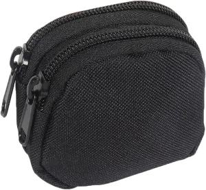 Outdoor EDC Pouch Admin Pouch mini Molle Pouches,Double Zipper EDC Pocket Organizer can be Worn on The Belt