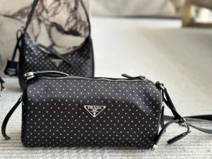 PD342 Re-Nylon Bag with Studs / 10.6x5.1inch