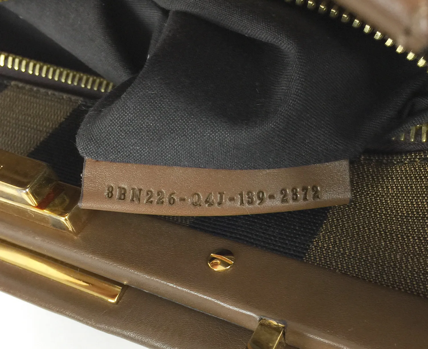 Regular Peekaboo Calf Leather Handbag