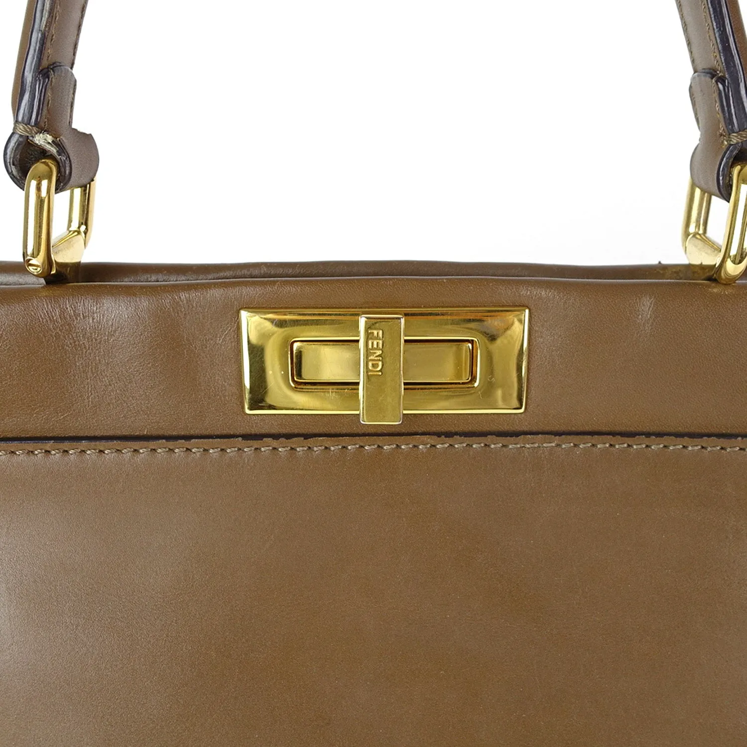 Regular Peekaboo Calf Leather Handbag