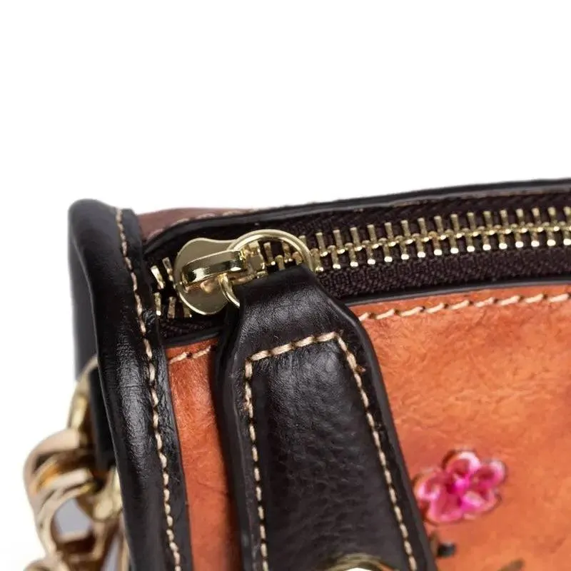 Rossie Viren Vintage Leather Hobo Underarm Shoulder Bag