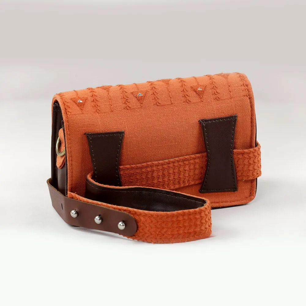 Rustic Orange Boho Affair Sling Bag