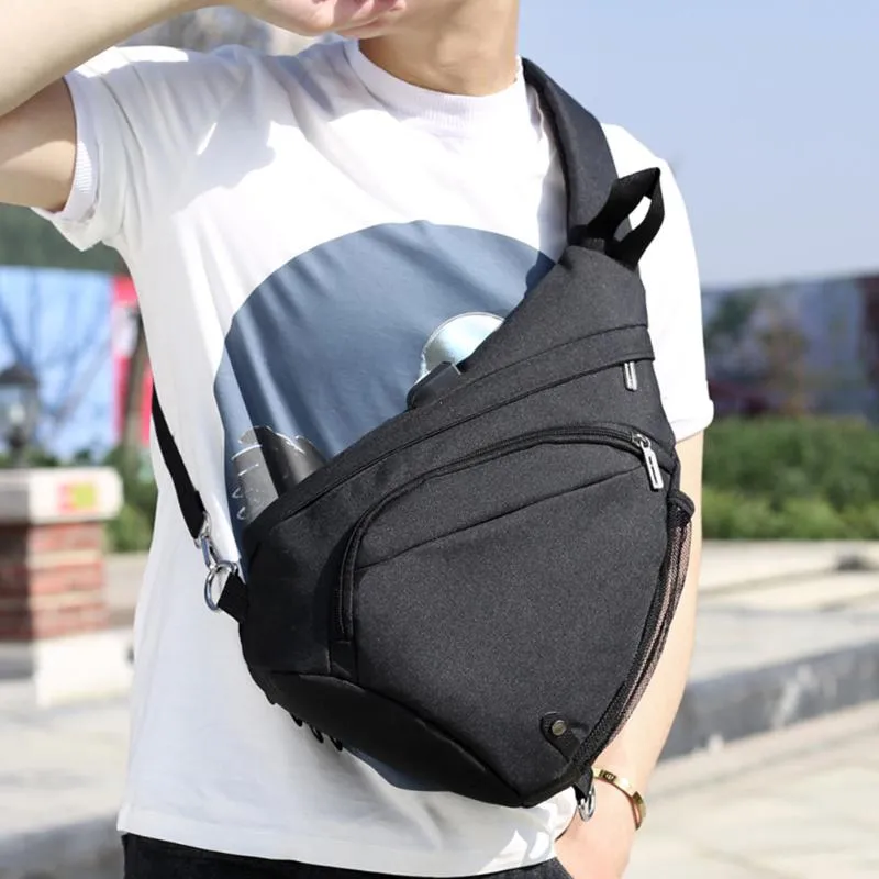 Sidiou Group USB Charge  Messenger Bag Anti-theft Chest Pack Bag Sling Shoulder  Casual Travel  Bags