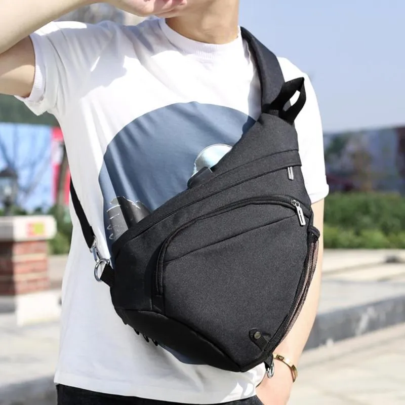 Sidiou Group USB Charge Messenger Bag Anti-theft Chest Pack Bag Sling Shoulder Casual Travel Bags