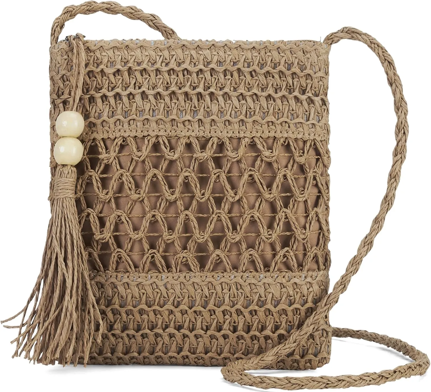 Small Beach Straw Purse For Women: Straw Bags Crossbody Shoulder Handbags - Raffia Woven Tote Purse For Summer Vacation
